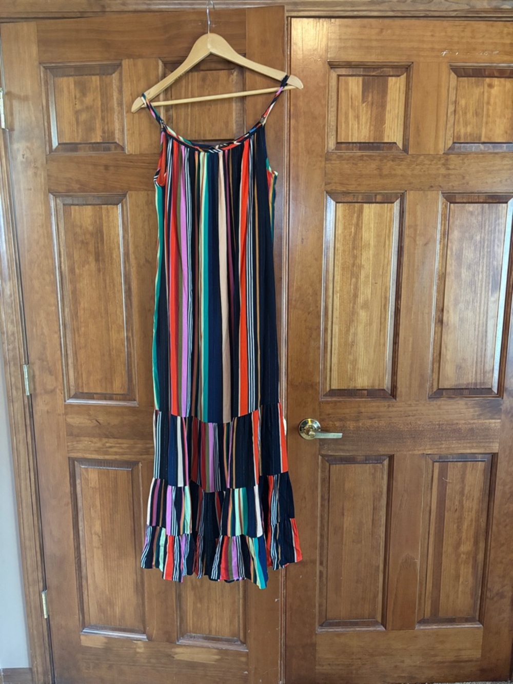 FARM Rio Navy Multicolor Vertical Stripe Cami
